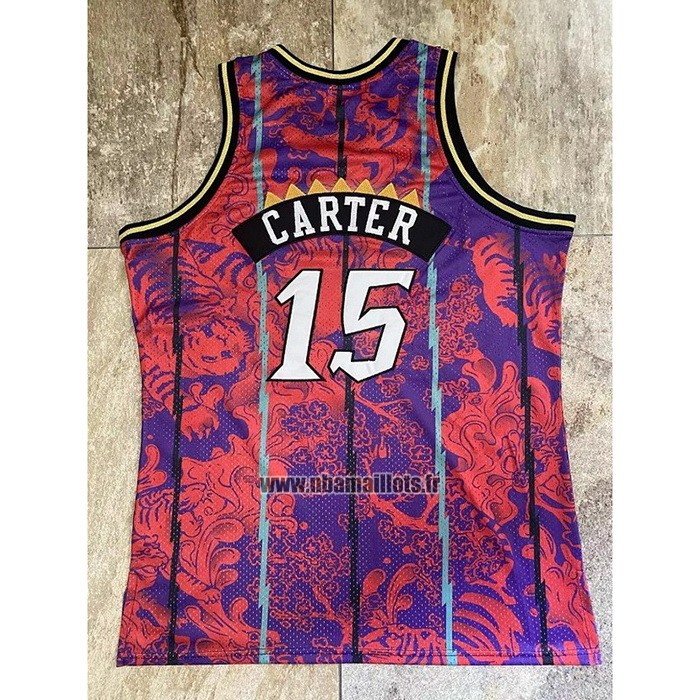 Maillot Tornto Raptors Vince Carter NO 15 Special Year of The Tiger Rouge